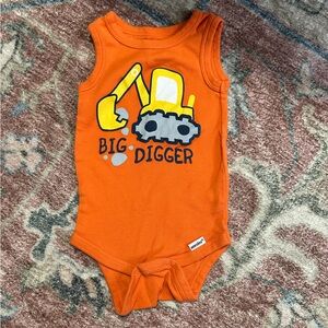 Gerber Orange Big Digger Bodysuit
